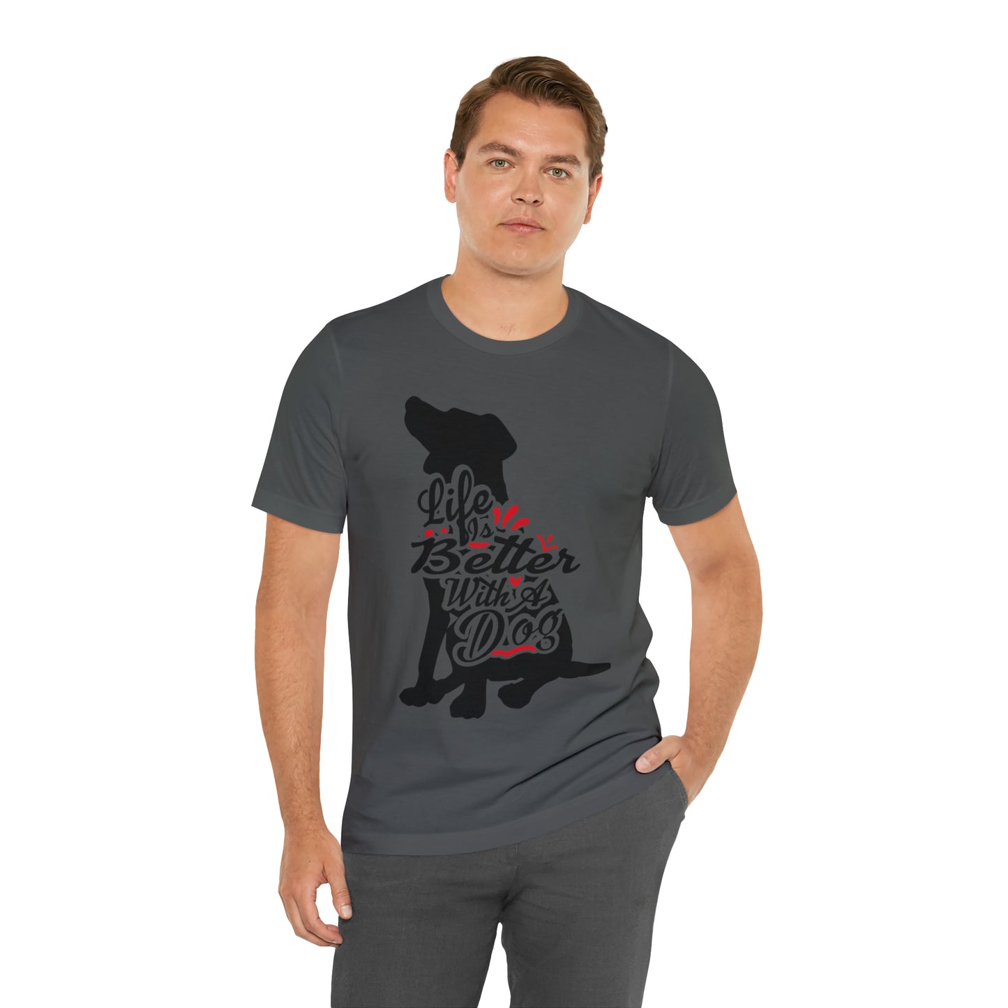 Life Is Better With A Dog Silhouette | Unisex T-Shirt