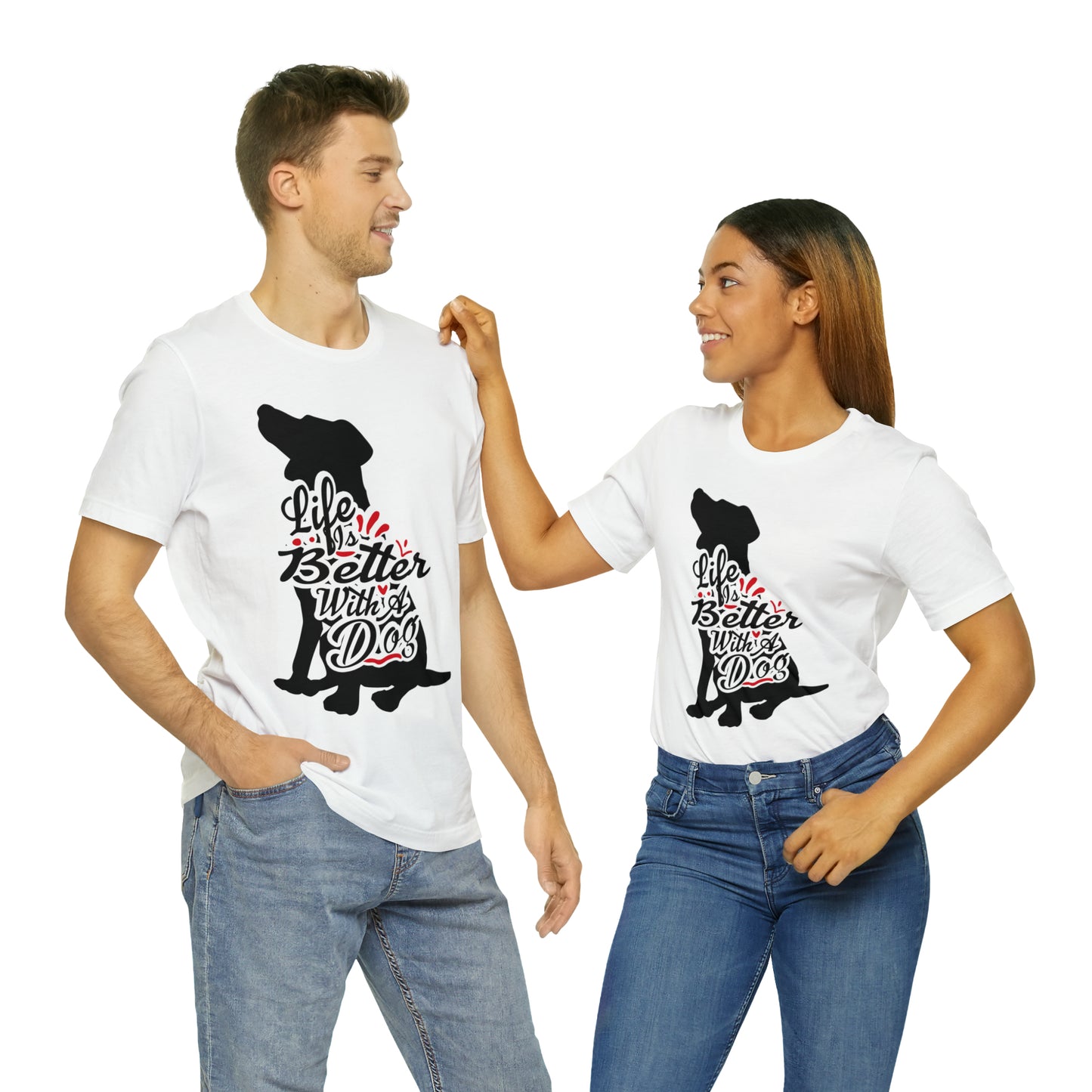 Life Is Better With A Dog Silhouette | Unisex T-Shirt