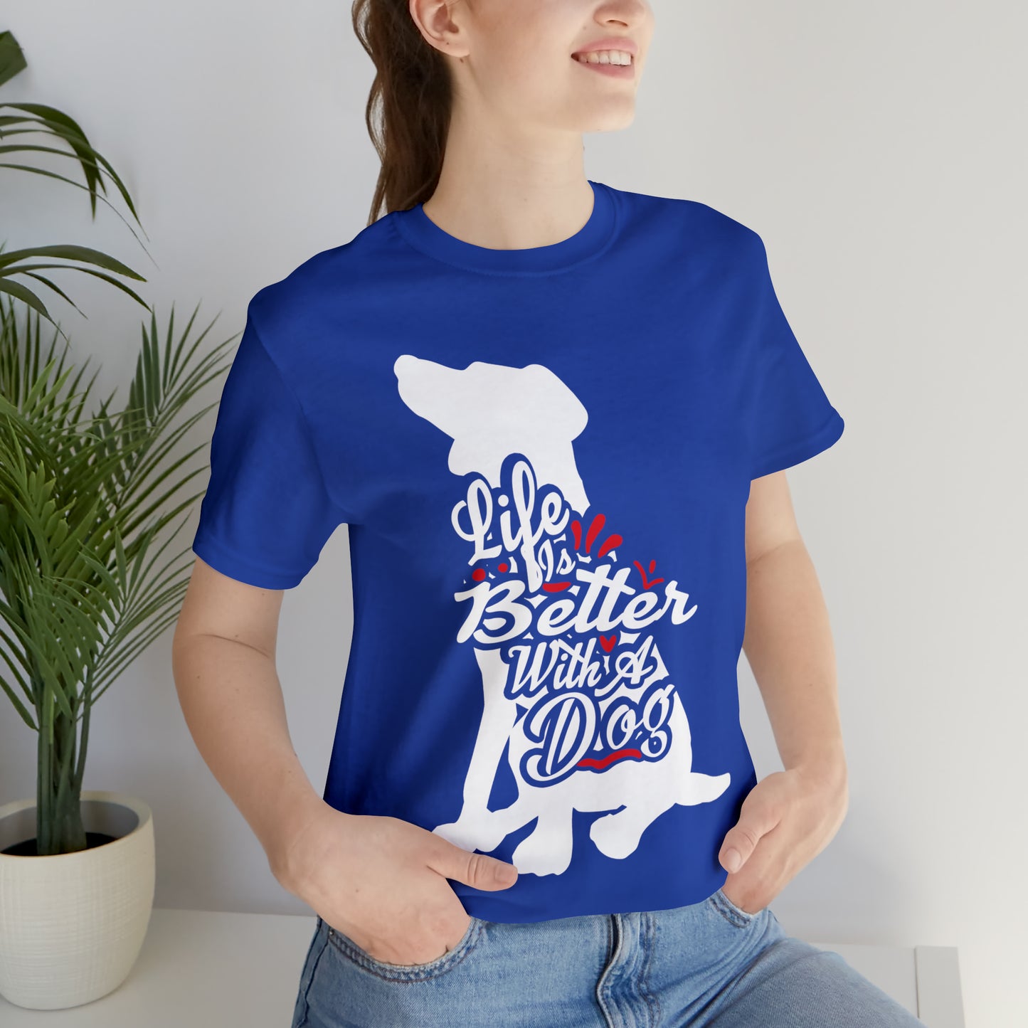 Life Is Better With A Dog Silhouette | Unisex T-Shirt