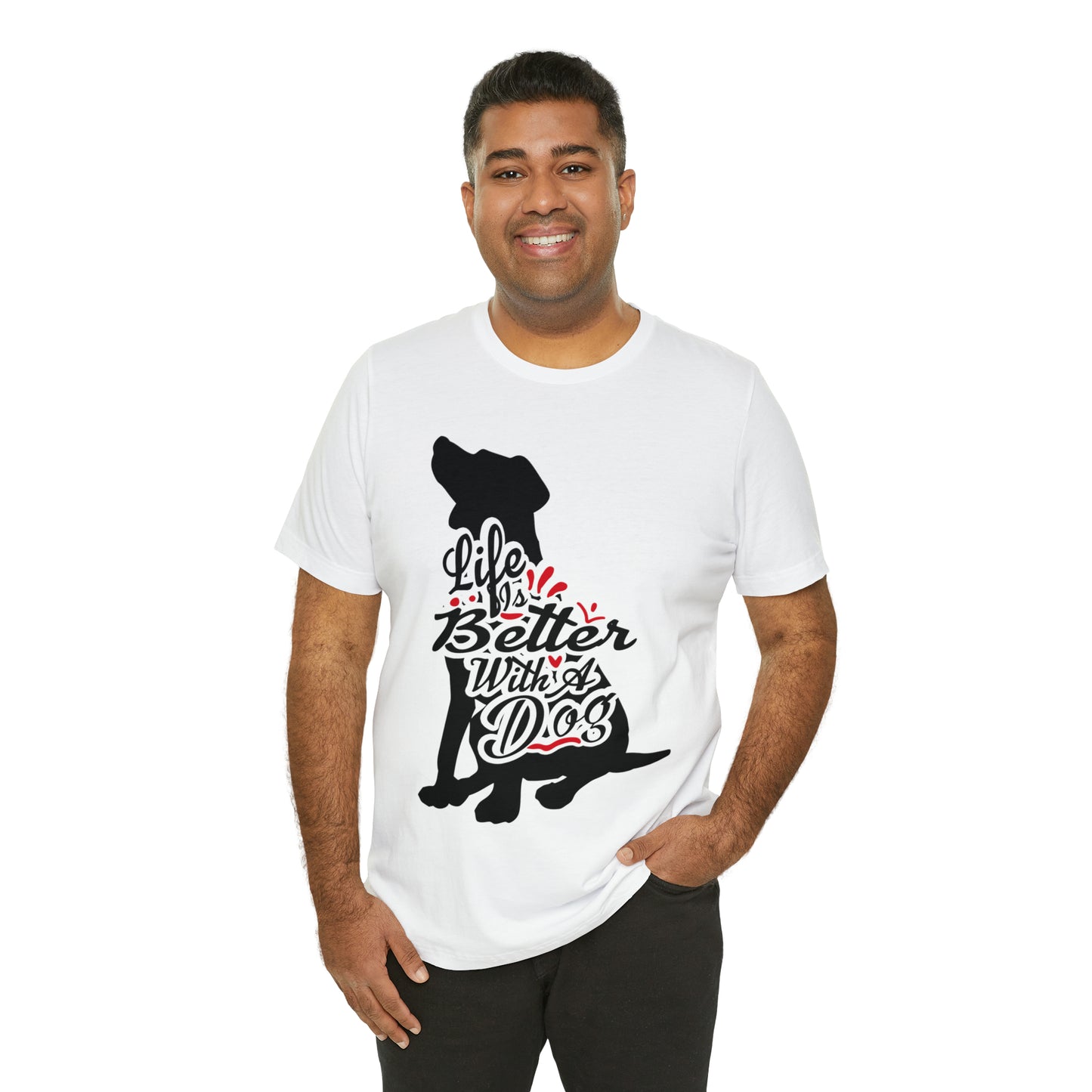 Life Is Better With A Dog Silhouette | Unisex T-Shirt