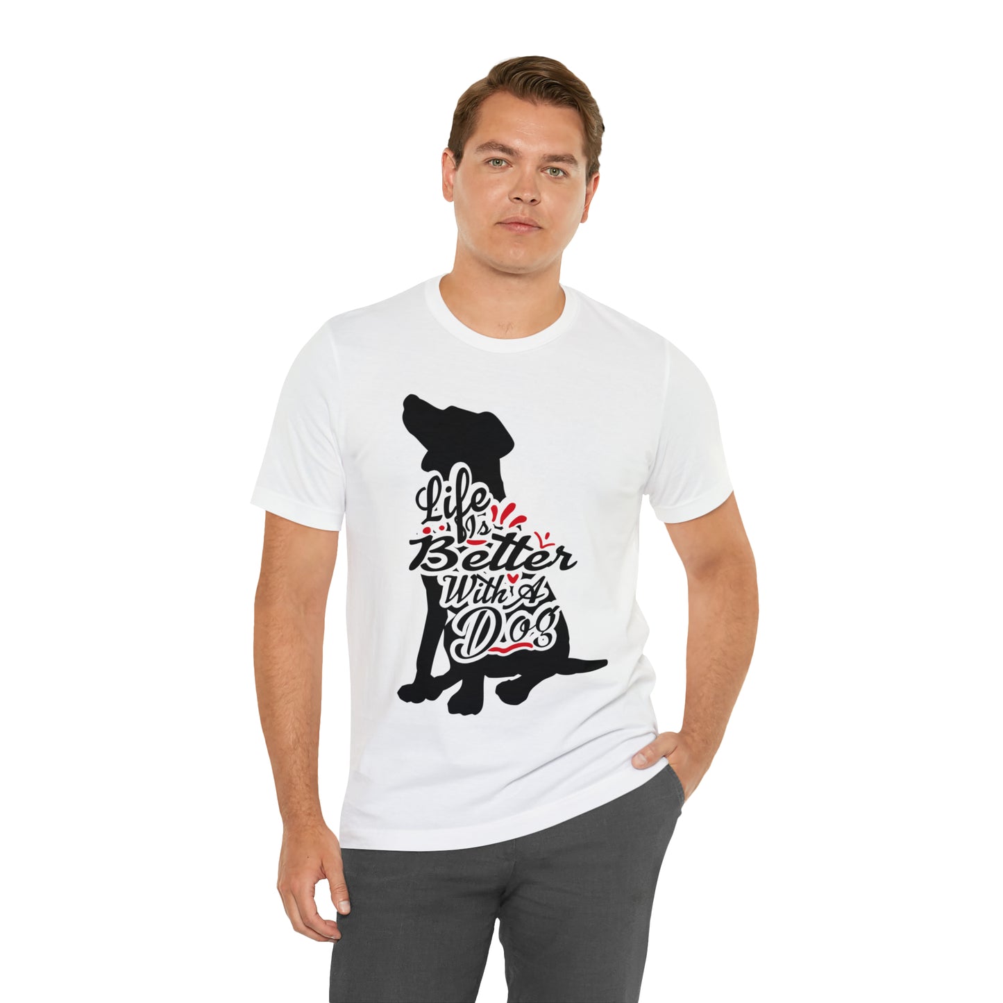 Life Is Better With A Dog Silhouette | Unisex T-Shirt